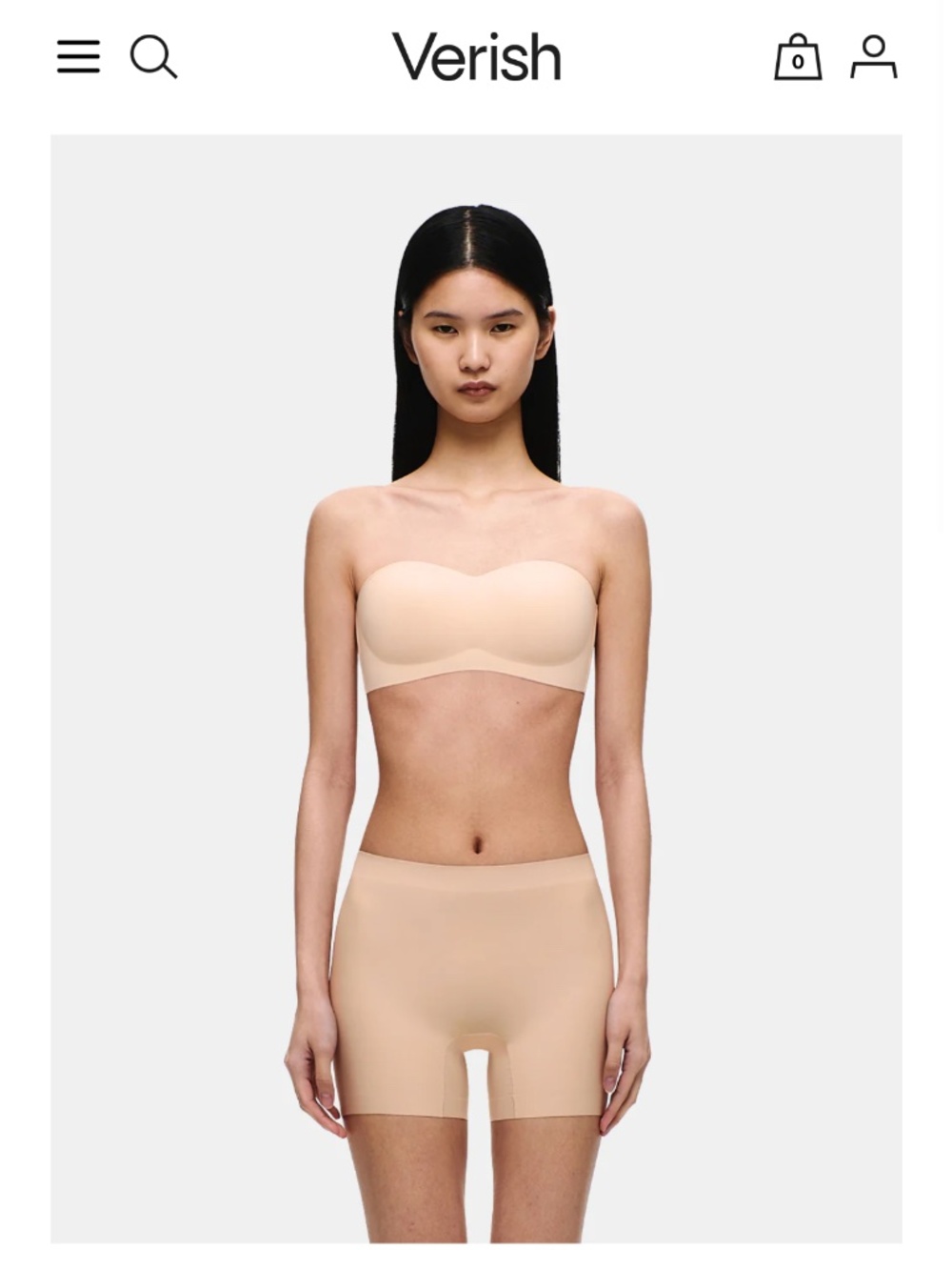 VERISH ICE ON STRAPLESS BRA NWT